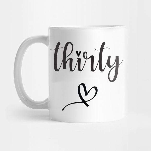 Thirty AF  Funny Gift  Gift for Mom ,Gift for Dad, birthday Gift by DonVector